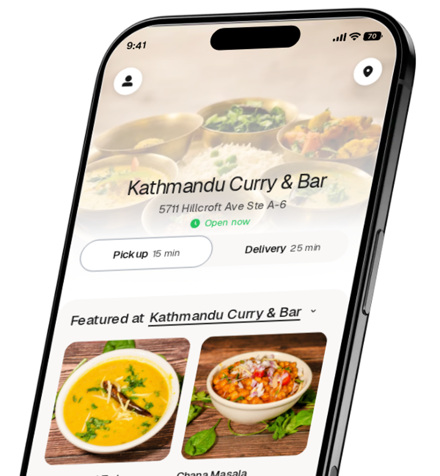 Kathmandu Curry & Bar app preview