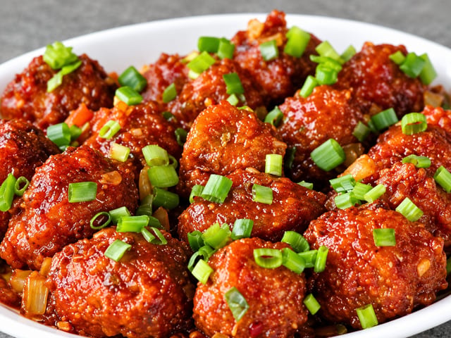Veg Manchurian.